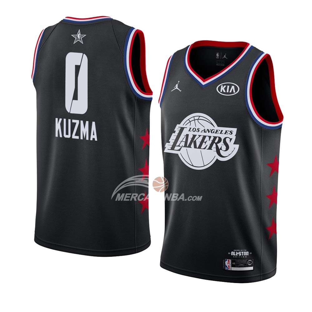 Maglia All Star 2019 Los Angeles Lakers Kyle Kuzma Nero